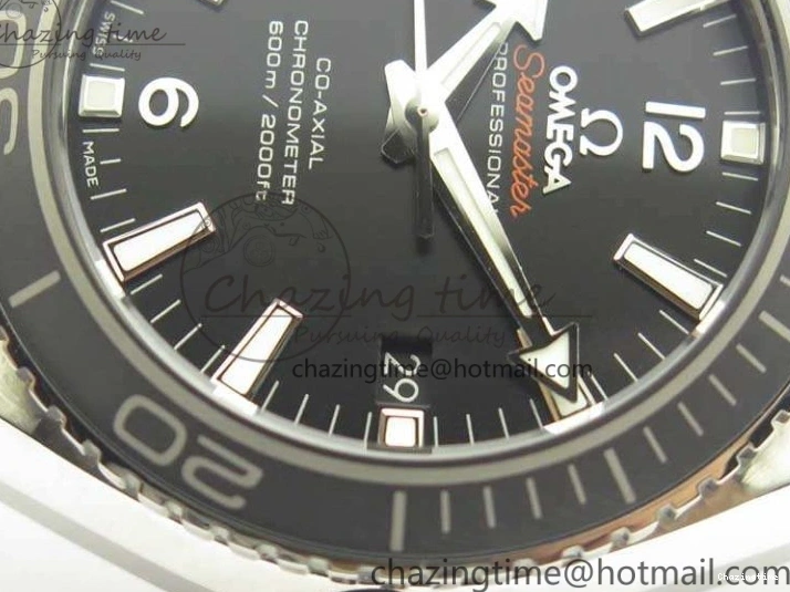 0423 Sleek Planet Ocean Professional Ceramic Bezel 42mm 1:1 MK Best Edition Silver Markers On SS Bracelet A 8085